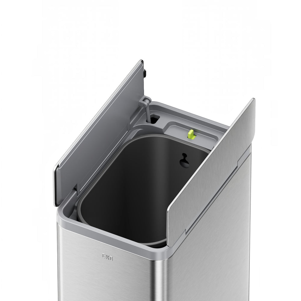 Tacho de basura con pedal X-Wing 10 L acero plateado mate