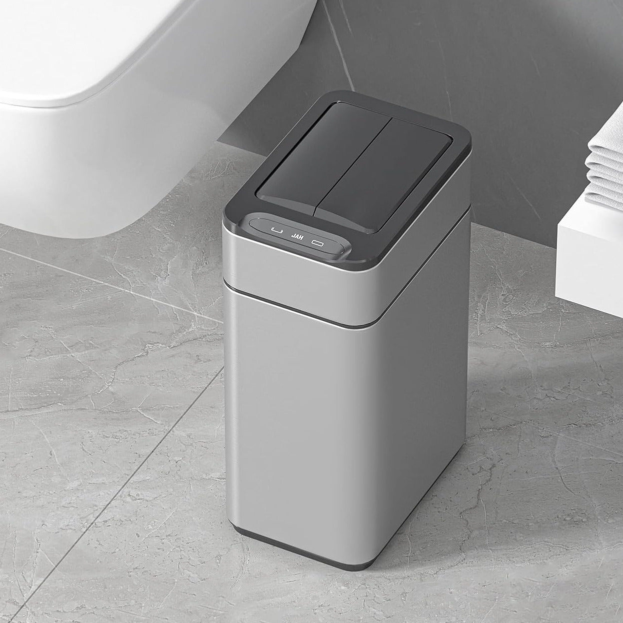 Tacho de basura con sensor 20L acero inoxidable alas – USB