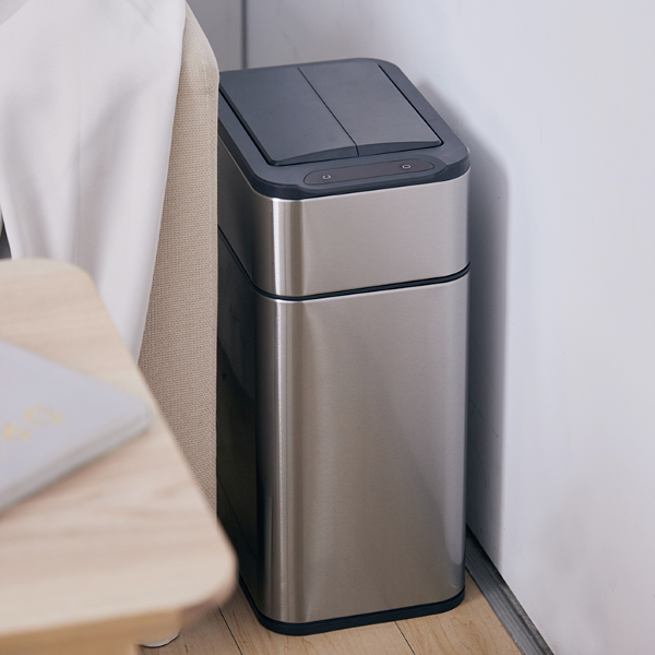 Tacho de basura con sensor 20L acero inoxidable alas – USB