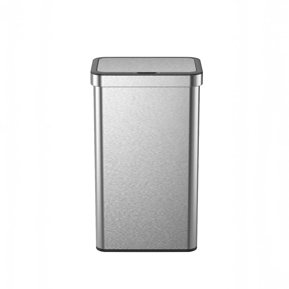 Tacho de basura con sensor Econova 80 L acero plateado mate