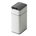 Tacho de basura sensor Alas 20 litros con Auto Fijación de Bolsa blanco