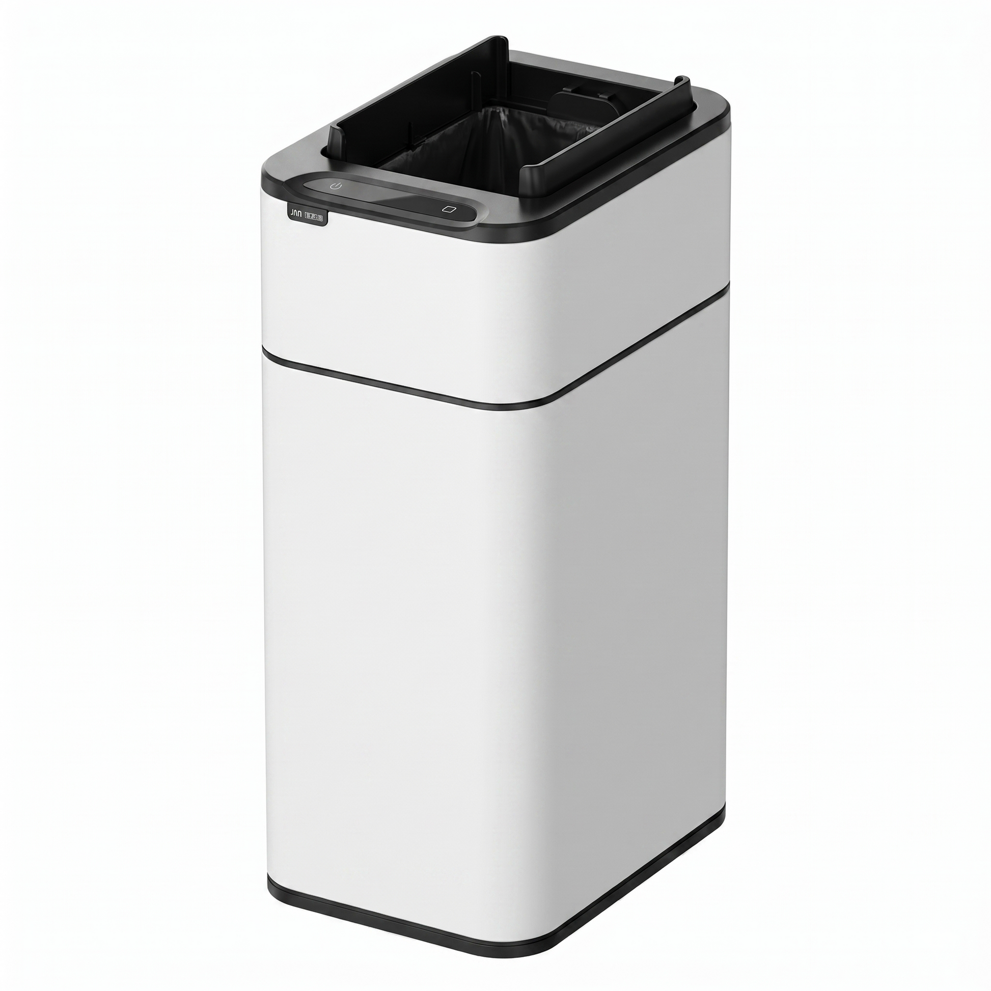 Tacho de basura sensor Alas 20 litros con Auto Fijación de Bolsa blanco