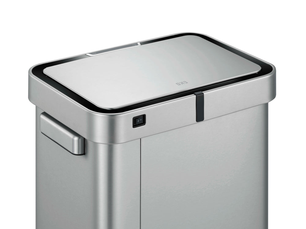 Tacho de basura sensor Deluxe Mirage-T 50 L acero plateado
