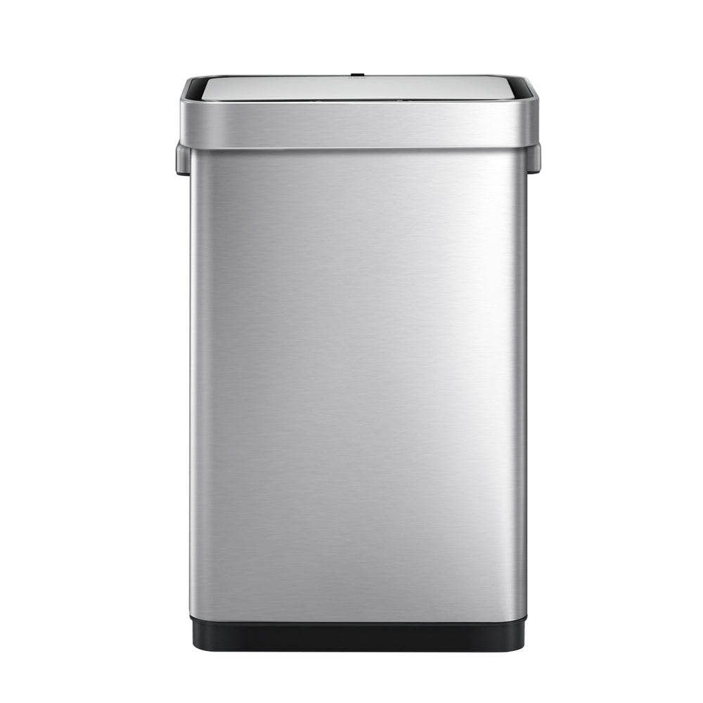 Tacho de basura sensor Deluxe Mirage-T 50 L acero plateado