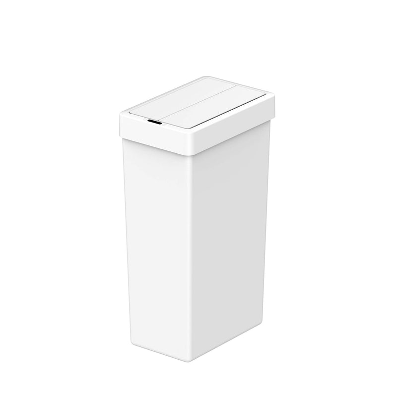 Tacho de basura sensor EKO X-Wing 30 L blanco · tapa doble automática, apertura silenciosa y pantalla LED