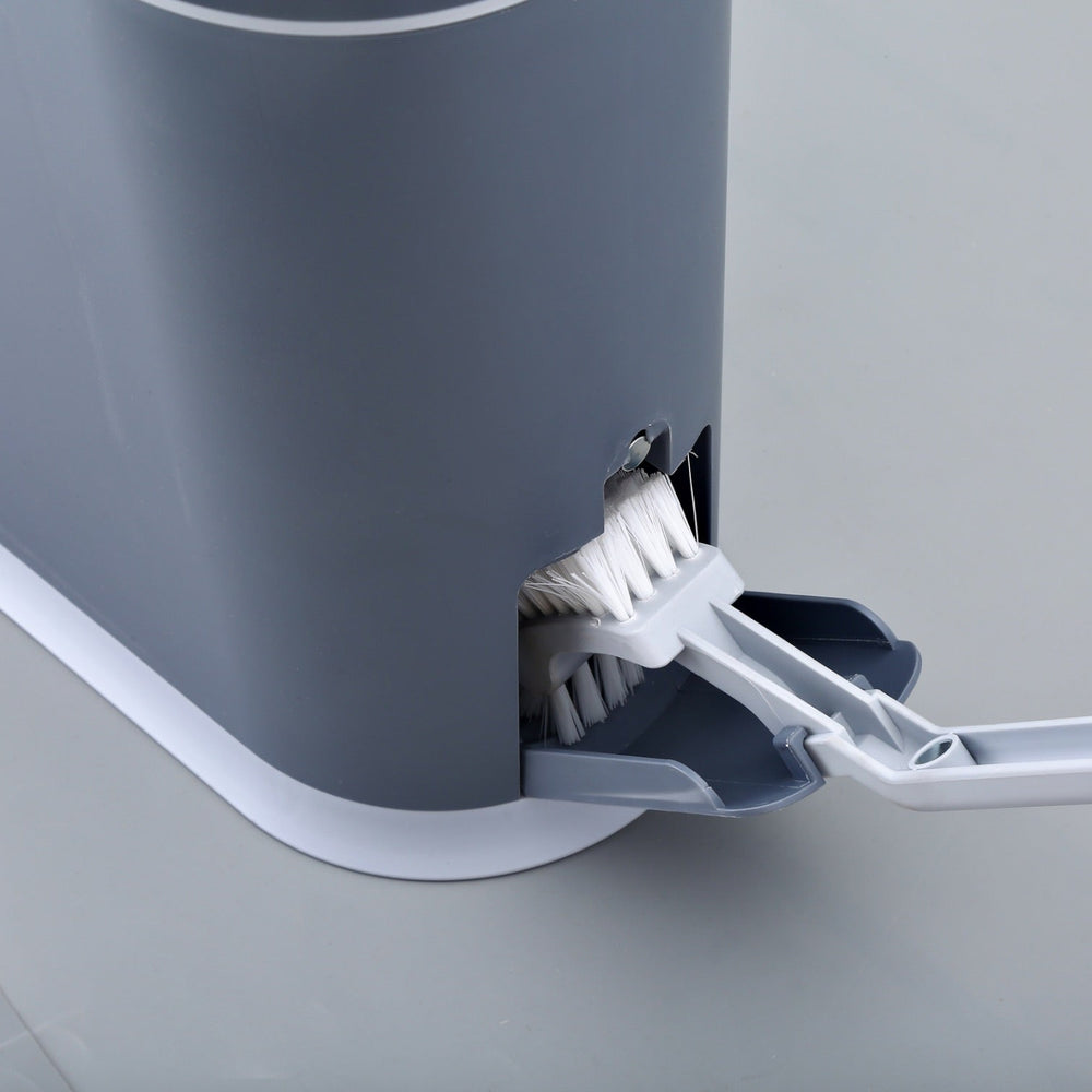Tacho de basura sensor c/escobilla 8 L gris USB