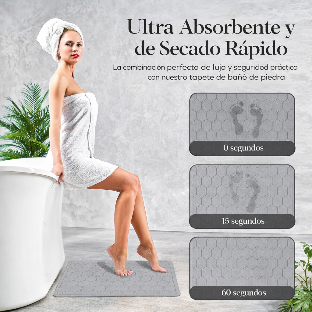 Tapete de baño de Diatomita BathMat - Ecológica y Antibacteriana