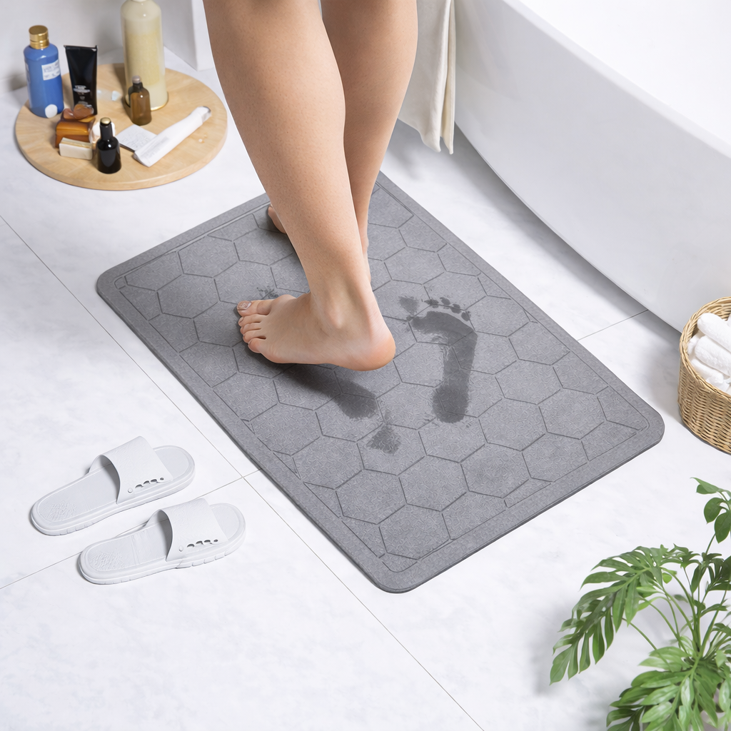 Tapete de baño de Diatomita BathMat - Ecológica y Antibacteriana