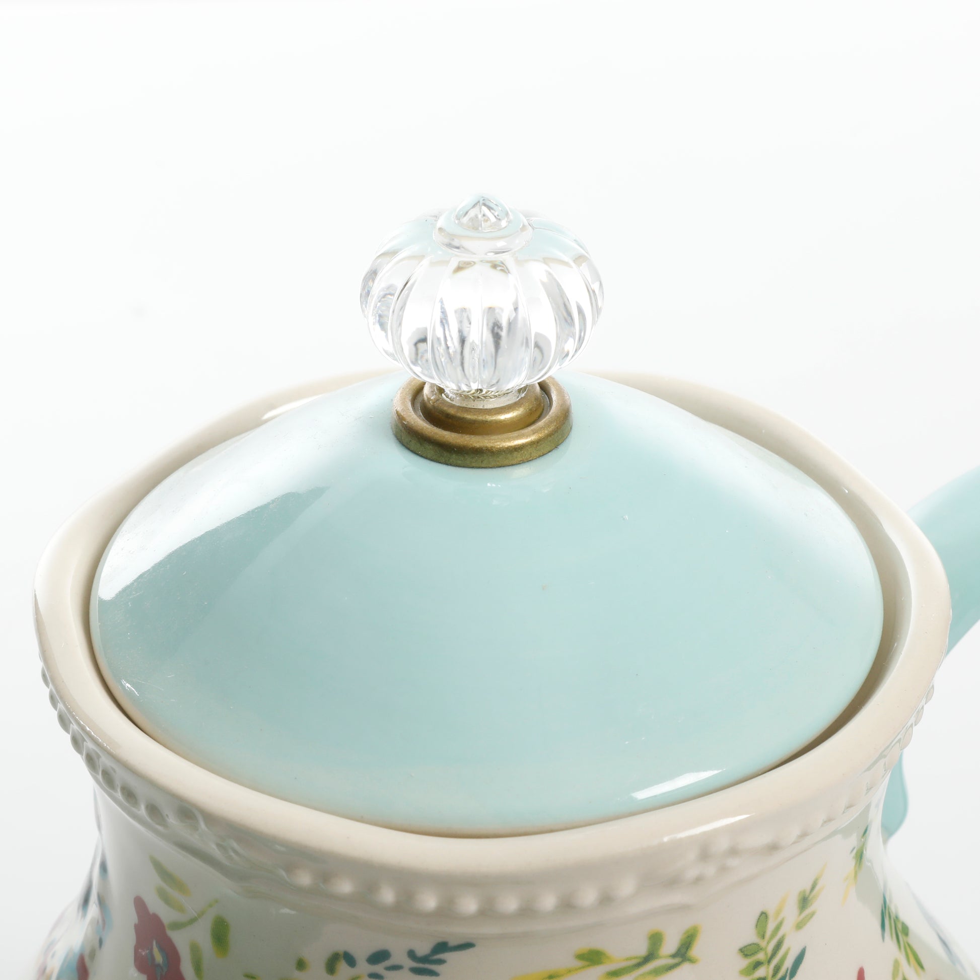 Tetera de Gres Floral 2.4 L Kari – Diseño Vintage en Colores Vibrantes