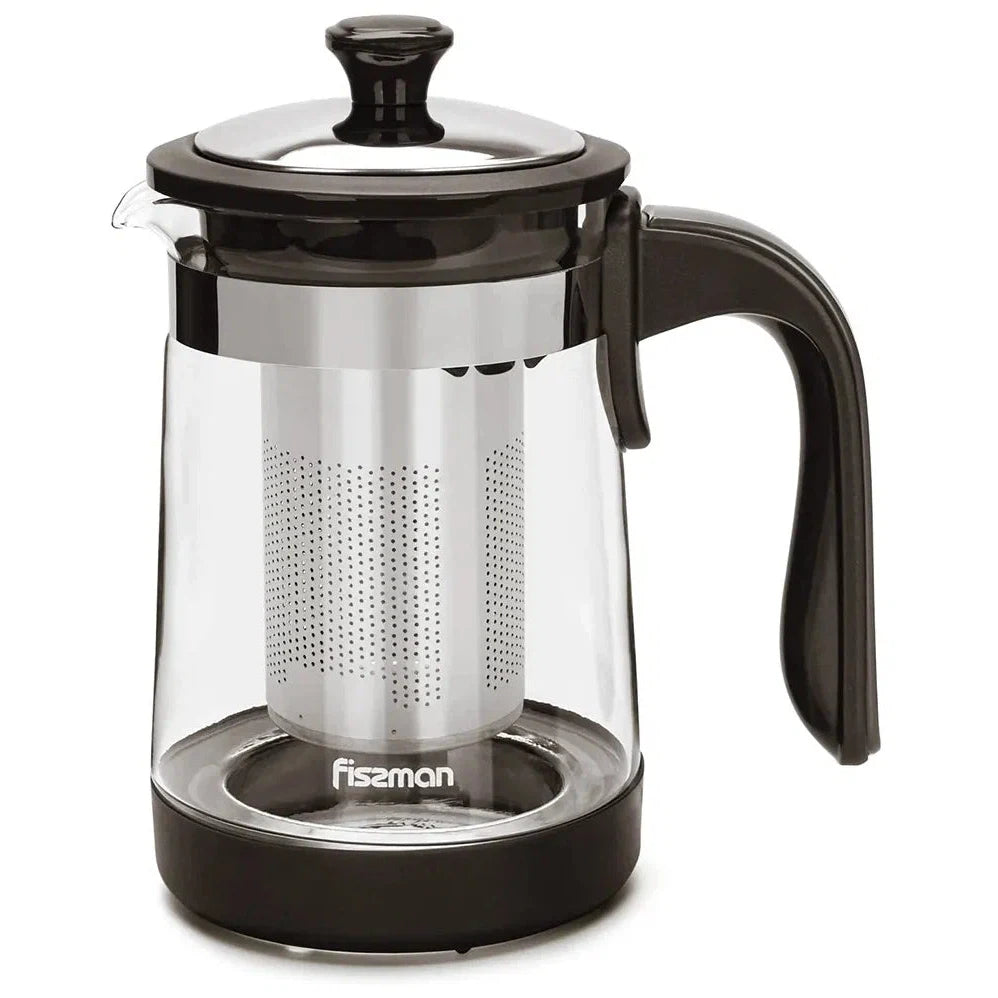 Tetera de vidrio borosilicato 950 ml con filtro inox