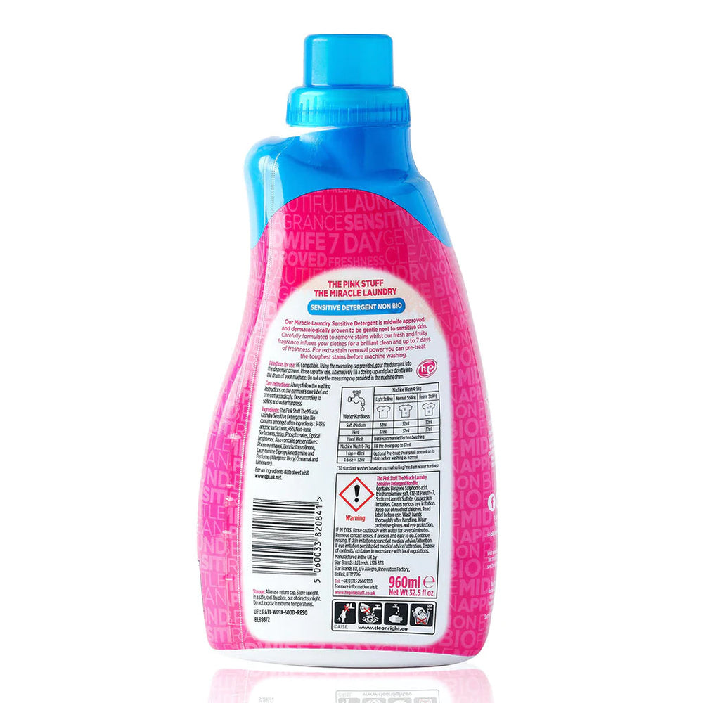 The Pink Stuff® Detergente líquido ropa sensible 960 ml
