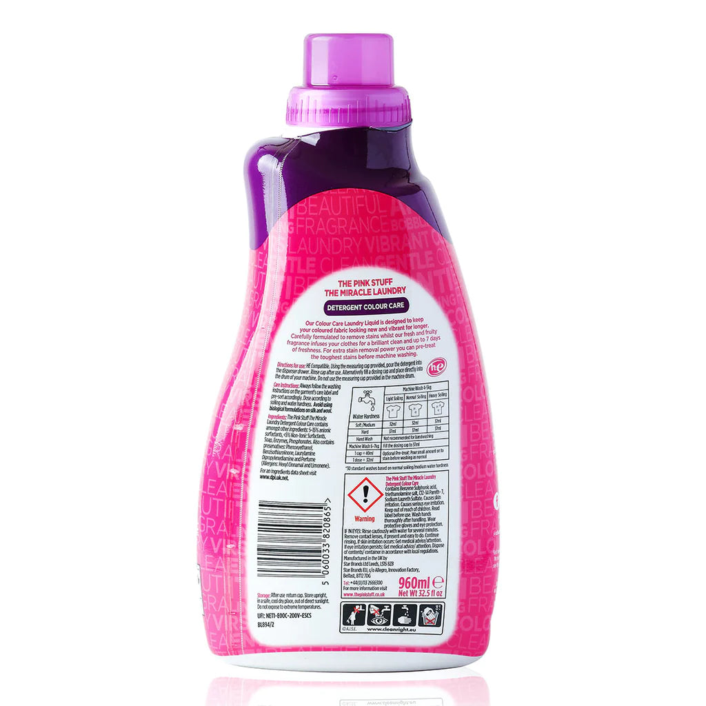 The Pink Stuff® Detergente líquido para el cuidado del color 960ml