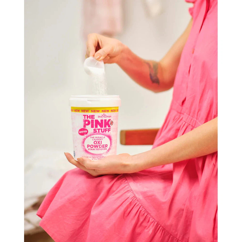 The Pink Stuff® Quitamanchas en polvo Oxi para ropa blanca 1kg