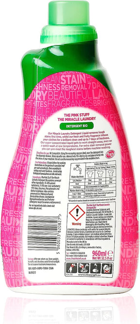 The Pink Stuff Detergente para ropa Líquido Bio 960ml