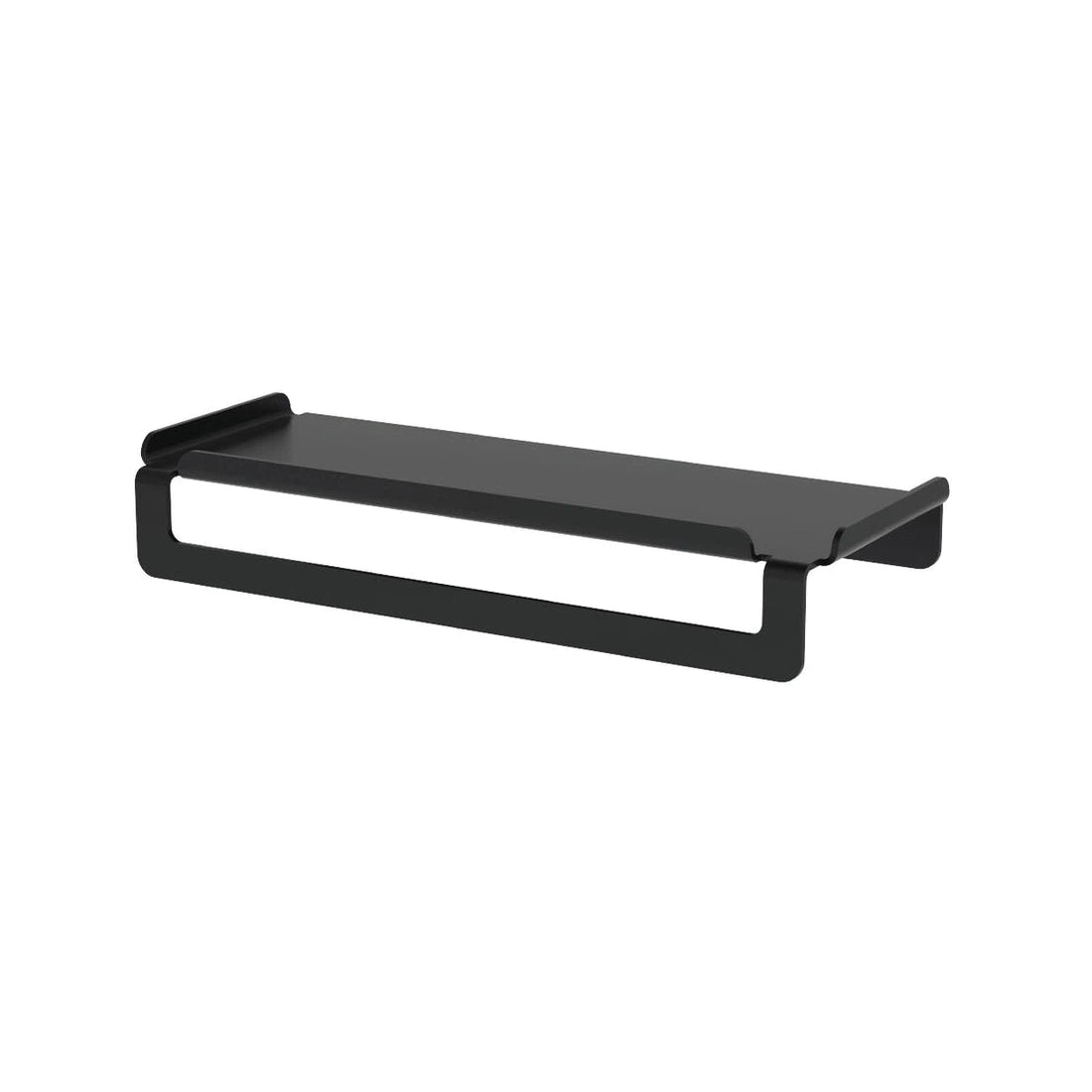 Toallero con Estante 28cm Ispirazione aluminio- negro mate