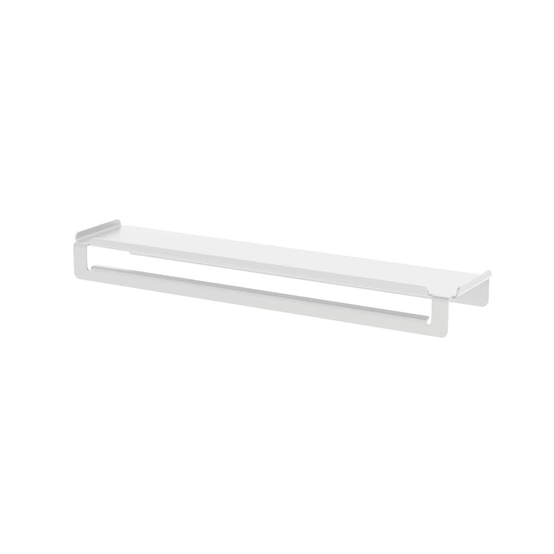 Toallero con estante 50 cm Ispirazione aluminio- blanco mate