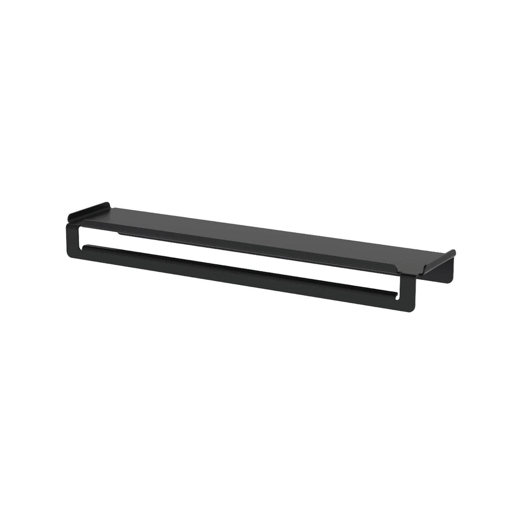 Toallero con estante 50cm Ispirazione aluminio- blanco mate
