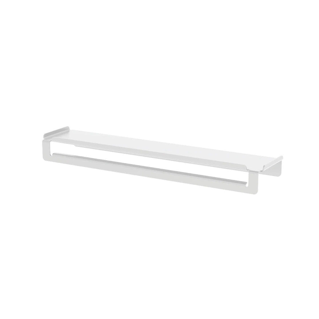 Toallero con estante 50cm Ispirazione aluminio- blanco mate