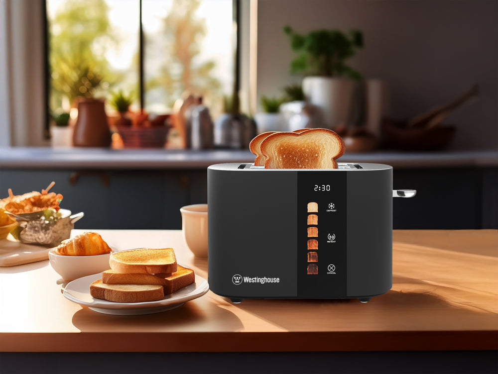 Tostadora Digital con Pantalla Táctil 2 ranuras negra