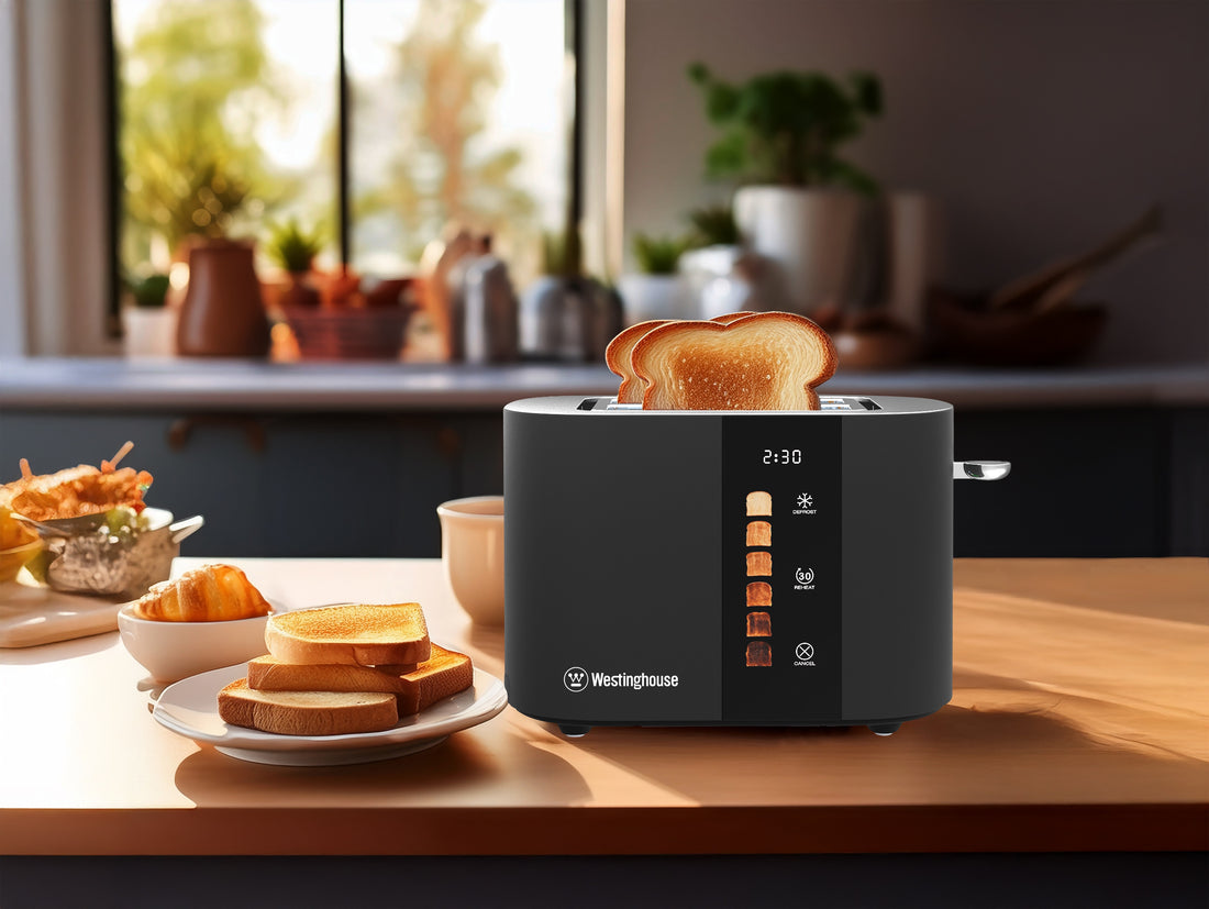 Tostadora Digital con Pantalla Táctil 2 ranuras negra