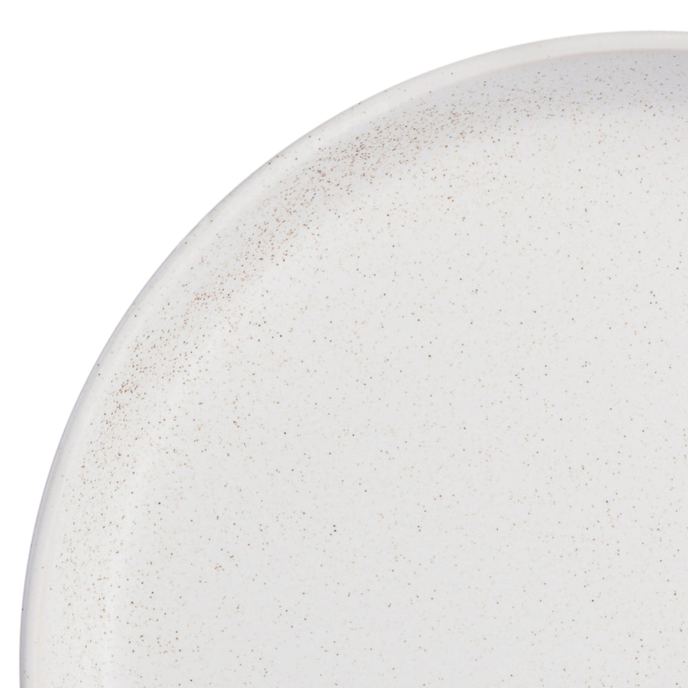 Vajilla de Gres Blanca con Motas Marrones 12 Piezas Soho Lounge Sofia Coupe - Estilo Moderno y Duradero