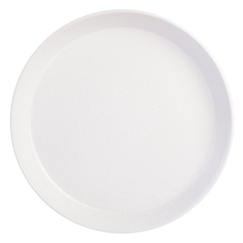 Vajilla de Gres Blanca con Motas Marrones 12 Piezas Soho Lounge Sofia Coupe - Estilo Moderno y Duradero