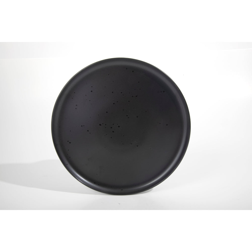 Vajilla de Gres Negra 16 Piezas Studio 3B Mio – Acabado Brillante con Esmalte Reactivo