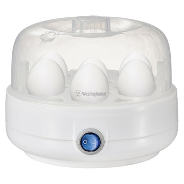 Hervidor de huevos eléctrico 7 huevos - Libre de BPA, Bandeja para Escalfar y Omelette