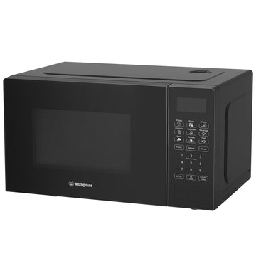 Horno microondas digital 20 litros negro - 700W con 9 Menús Automáticos y Display LED