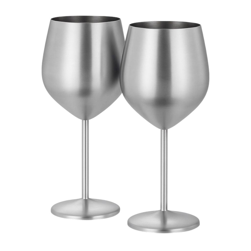 Set x 2 copas acero inoxidable plateado mate 500ml - Irrompibles