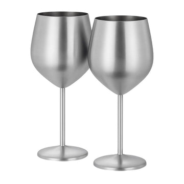 Set x 2 copas acero inoxidable plateado mate 500ml - Irrompibles
