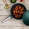 Wok 28cm antiadherente Performance QuanTanium con tapa verde