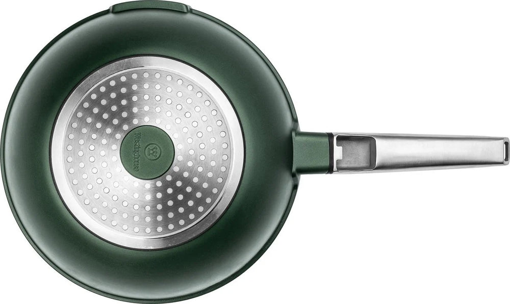 Wok 28cm antiadherente Performance QuanTanium con tapa verde