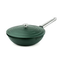 Wok 28cm antiadherente Performance QuanTanium con tapa verde