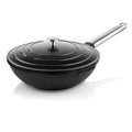 Wok 28cm antiadherente Performance QuanTanium con tapa