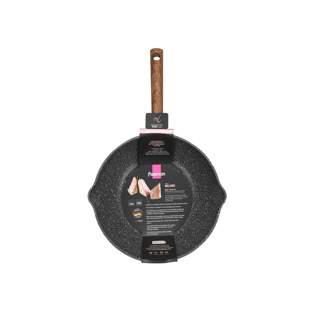 Wok Milano 28cm antiadherente