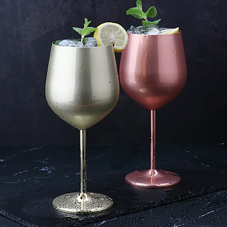 Set x 2 copas acero inoxidable rose gold 500 ml · Irrompibles