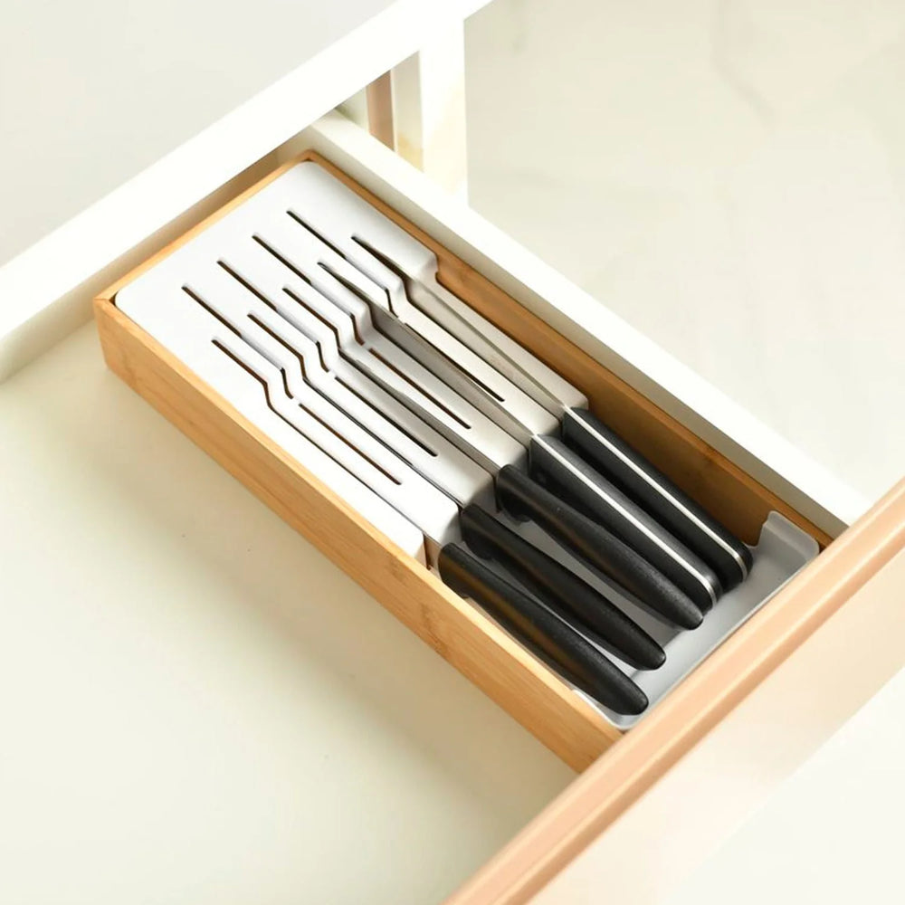 Organizador de cuchillos Keep bambú OU