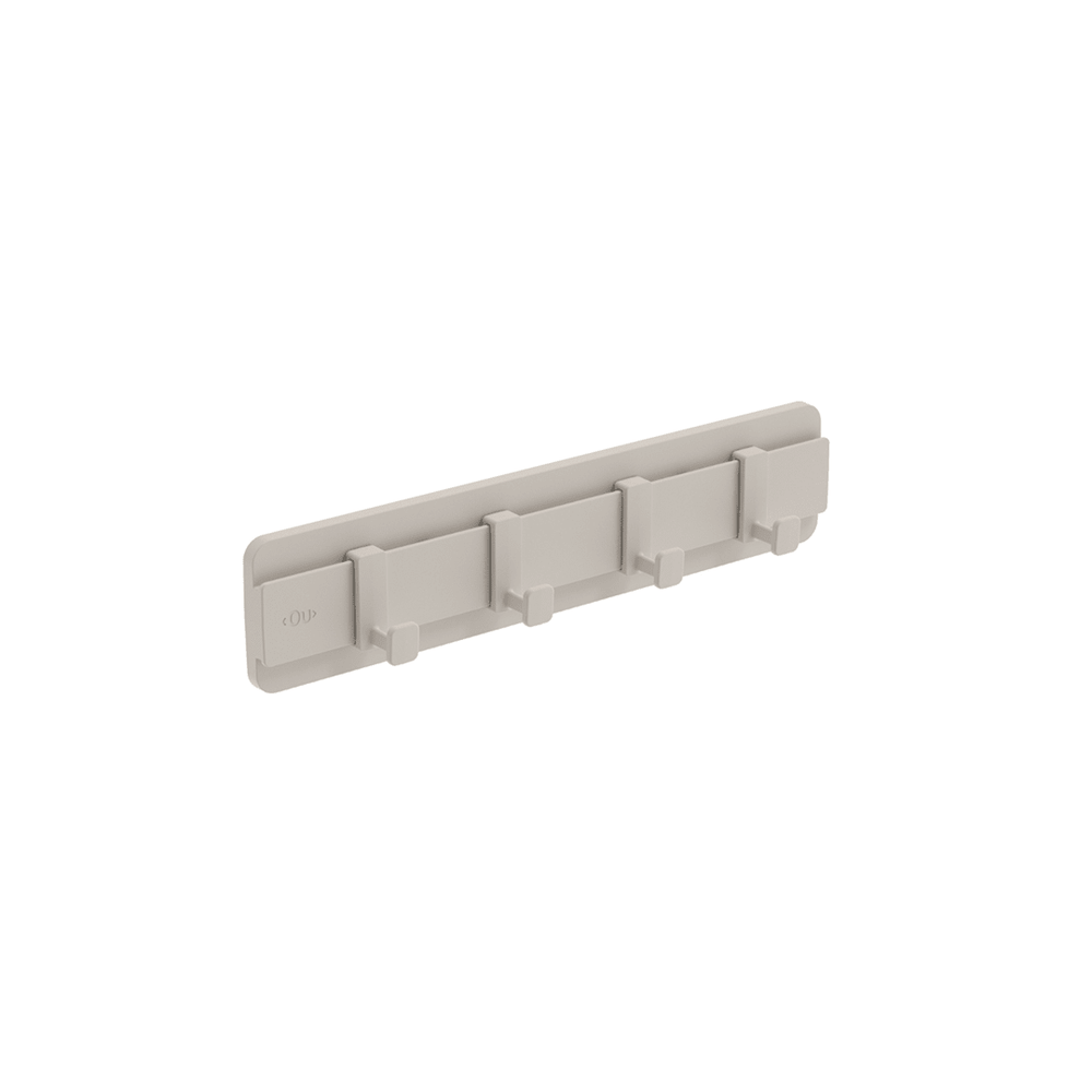 Organizador de pared multiuso Flow con 4 ganchos beige OU