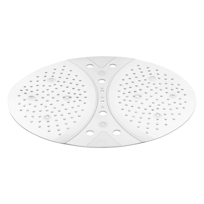 Alfombra de baño para ducha Hidro redonda transparente OU