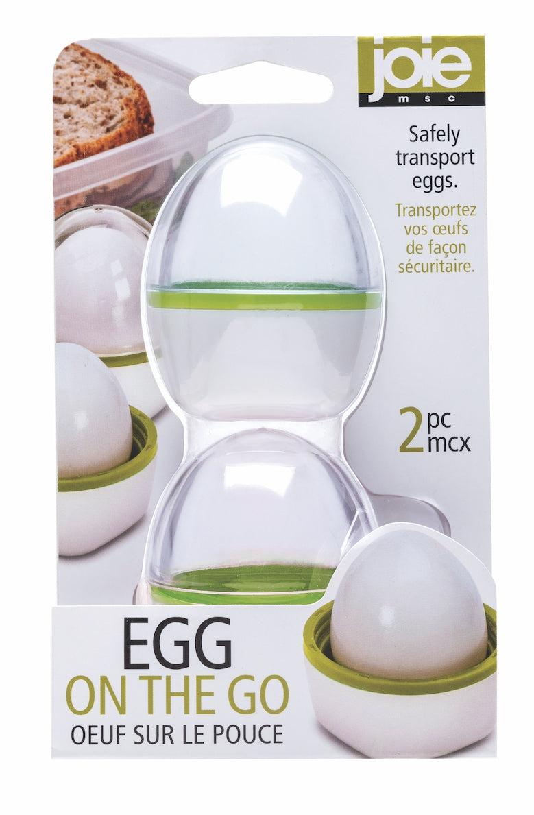 Contenedor huevo set x 2 para llevar verde