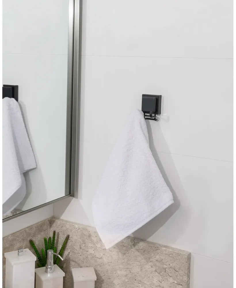 Toallero con ventosa de 18 pulgadas, soporte de toalla de aluminio  extraíble con succión al vacío, toallero autoadhesivo para baño y cocina,  color