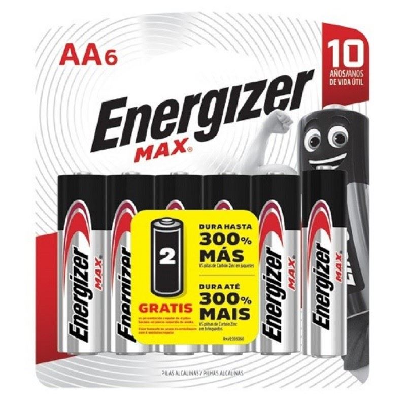 Energizer Pila Alcalina Max AA Pack 6 unid