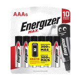 Energizer Pila Alcalina Max AAA Pack 6 unid