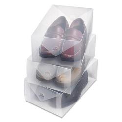 Set 3 cajas transparentes zapatos hombre